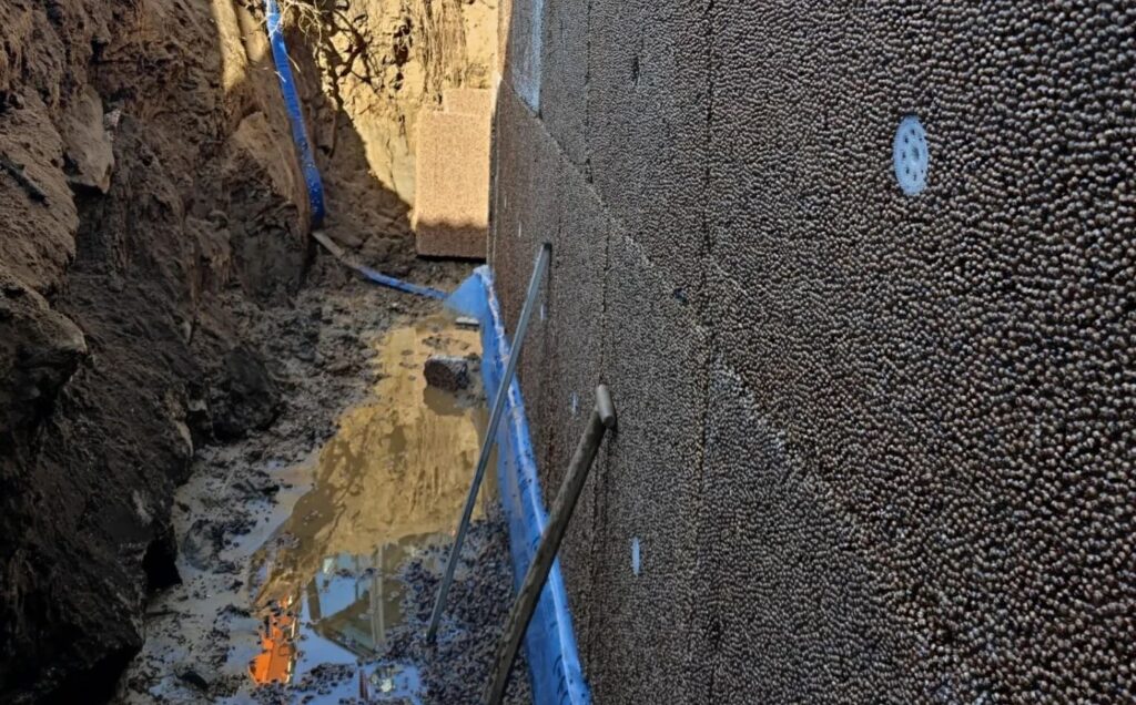 projekt Dränering runt krypgrund i Torp, Göteborg