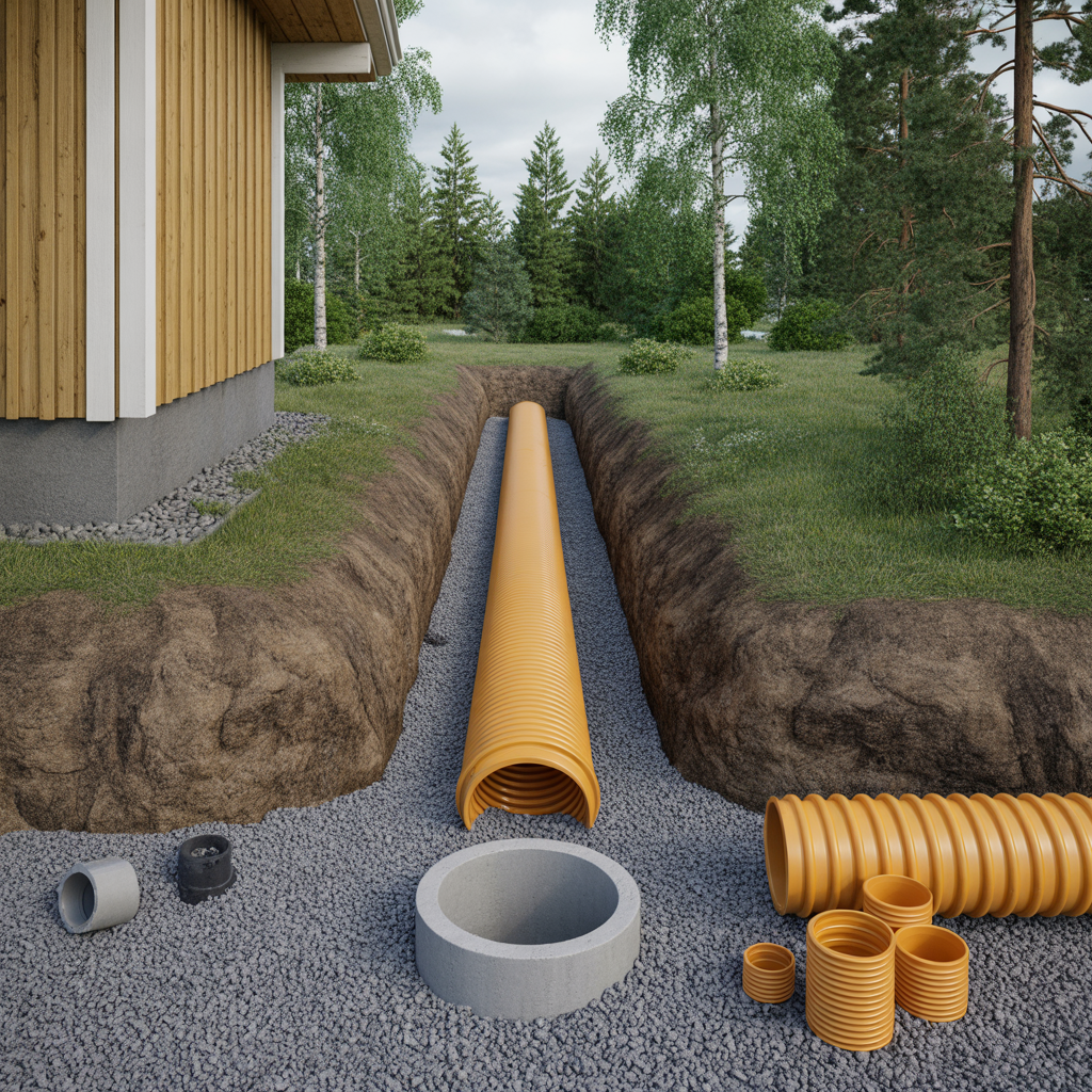 draneringsror fall och dimension checklista for villatomt